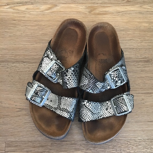 snakeskin birkenstocks